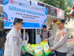 Kapolres Dompu langsung  Kawal Gerakan Pangan Murah untuk Stabilisasi Harga di Wilayah Hukum Polres Dompu