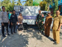 bhabinkamtibmas kelurahan kandai dua laksanakan pendampingan penyaluran makanan bergizi gratis di kecamatan woja