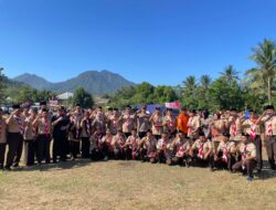 Kapolres Lombok Utara Hadiri Hari Pramuka ke-64 di Desa Menggala