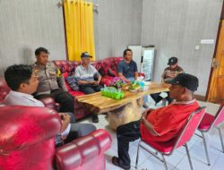 Bhabinkamtibmas Bersinergi dengan pemerintah desa Lakukan Sosialisasi Cegah TPPO