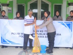 Polwan Polres Sumbawa Barat Gelar Bakti Sosial dan Bakti Religi Sambut Hari Jadi ke-77