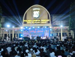 Ribuan Masyarakat Padati Tabligh Akbar Ustadz Das’ad Latif di Polres Loteng.