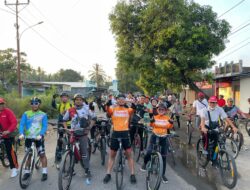 *Kapolres Lombok Utara Ikut Fun Bike Peringati HUT RI ke-80*