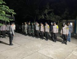 Jaga Harkamtibmas Polsek Donggo Gelar Patroli Gabungan Sekala Besar Bersama TNI