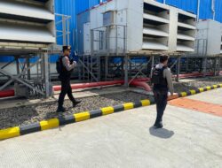 Unit Pamobvit Sat Samapta Polres Bima Kota Laksanakan Pengamanan Objek Vital PLTMG Bonto Bima
