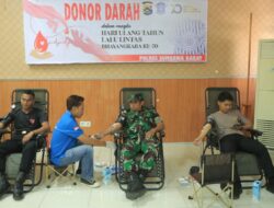 Donor Darah Warnai Peringatan HUT Lalu Lintas ke-70