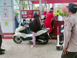 Jajaran Polsek Polres Sumbawa Barat Laksanakan Monitoring di Pertamina