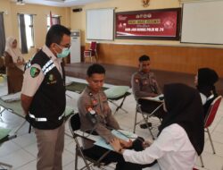 ‎Peringati Hari Jadi Humas Polri ke-74, Polres Bima Kota Gelar Donor Darah Serentak