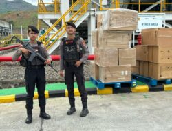 Unit Obvit Sat Samapta Polres Bima Kota Gelar Pengamanan dan Patroli di Area Objek Vital PLTMG Bonto Bima